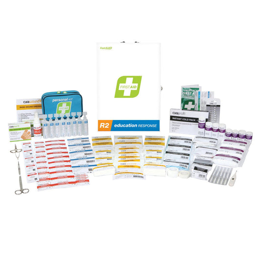 FastAid R2 Education Response First Aid Kit Metal Wall Mount-First Aid Kits-FastAid-ProtectCoAustralia