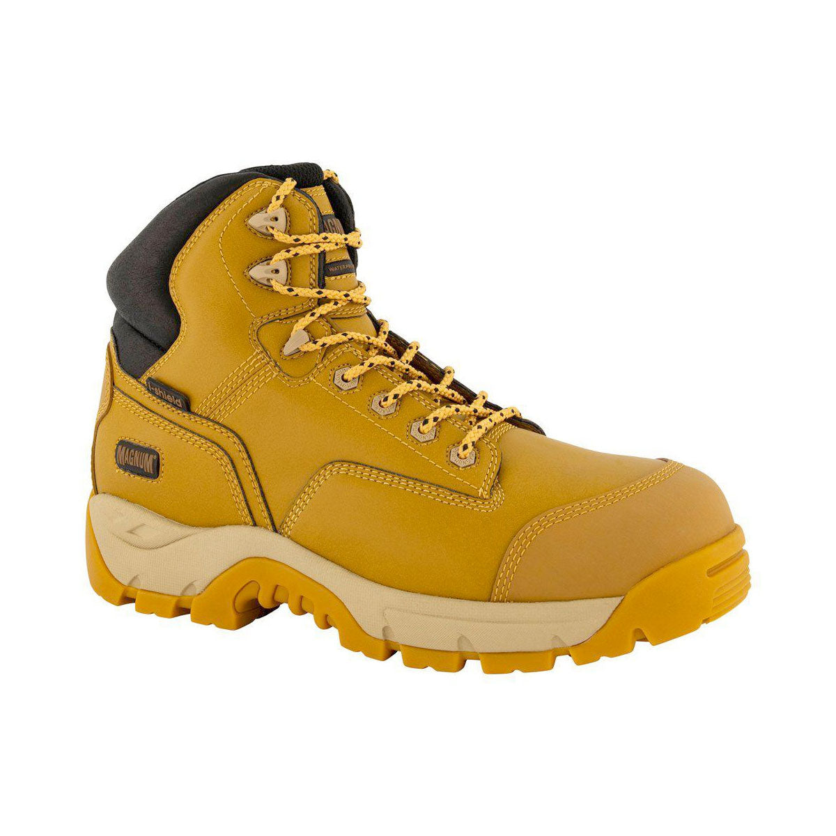 Magnum Precision Max Side-Zip Composite Toe Waterproof iShield Boot Wheat-Footwear-Magnum Footwear-ProtectCoAustralia