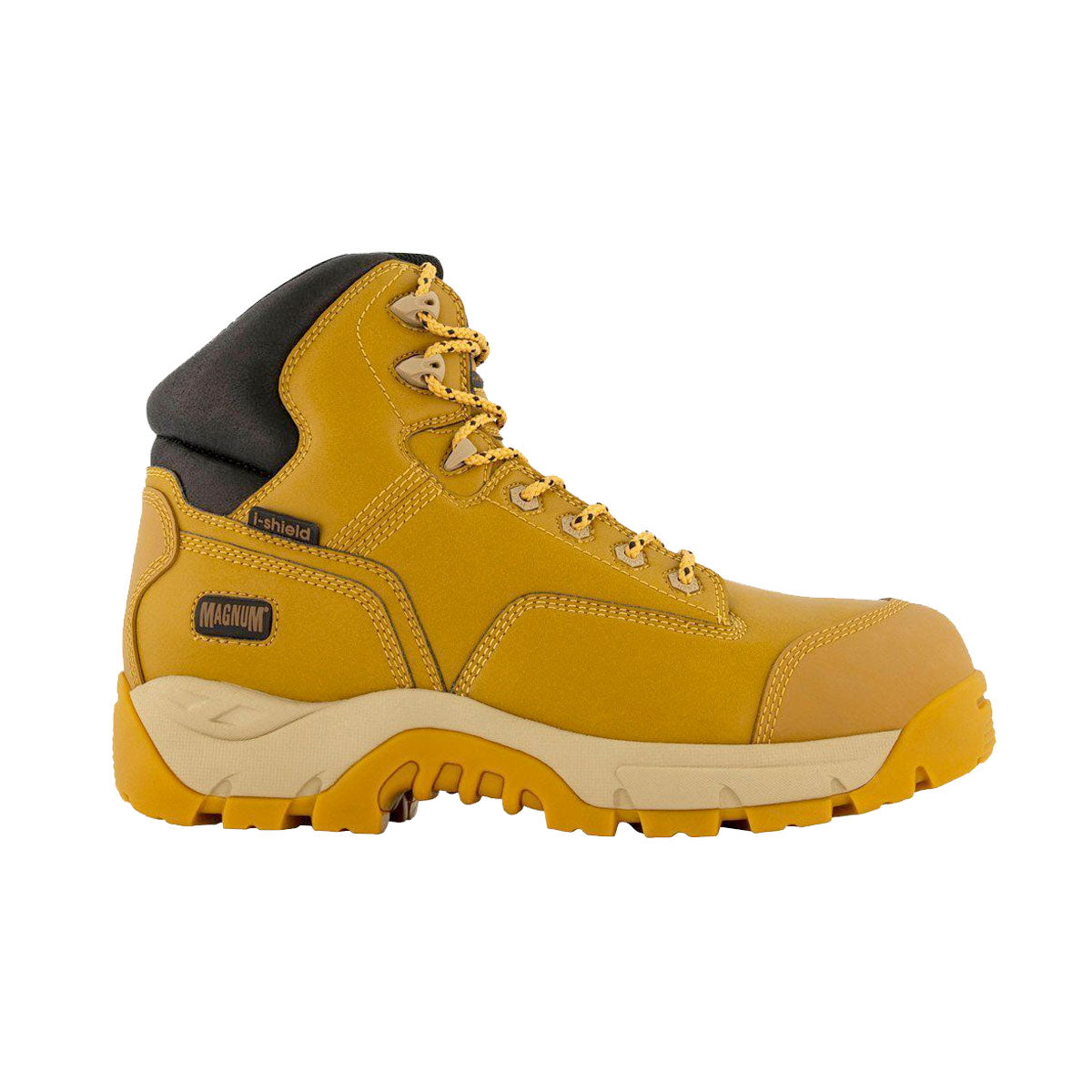 Magnum Precision Max Side-Zip Composite Toe Waterproof iShield Boot Wheat-Footwear-Magnum Footwear-ProtectCoAustralia