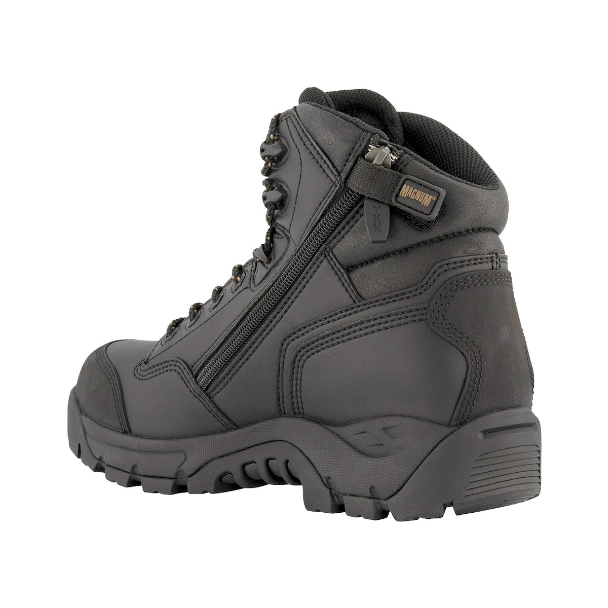 Magnum Precision Max Side-Zip Composite Toe Waterproof iShield Boot Wide Black-Footwear-Magnum Footwear-ProtectCoAustralia
