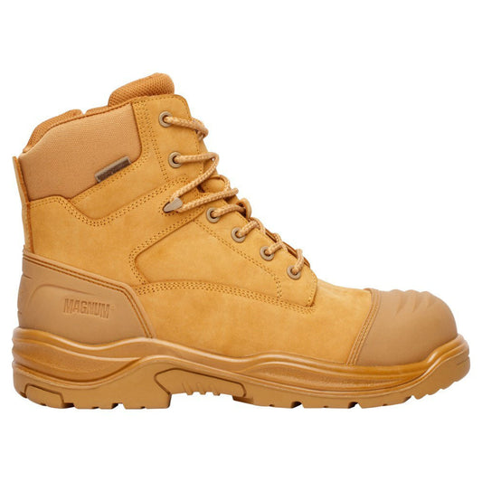 Magnum Storm Master Composite Toe Side Zip Waterproof Boot Wheat-Footwear-Magnum Footwear-ProtectCoAustralia