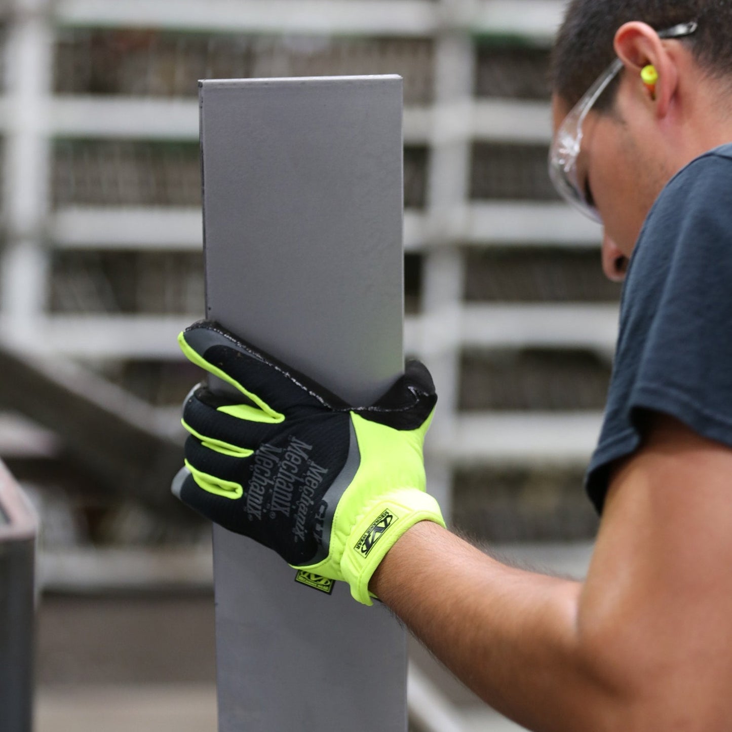 Mechanix Wear FastFit E5 Cut-Resistant Gloves Hi-Viz Yellow-Safety Gloves-Mechanix Wear-ProtectCoAustralia