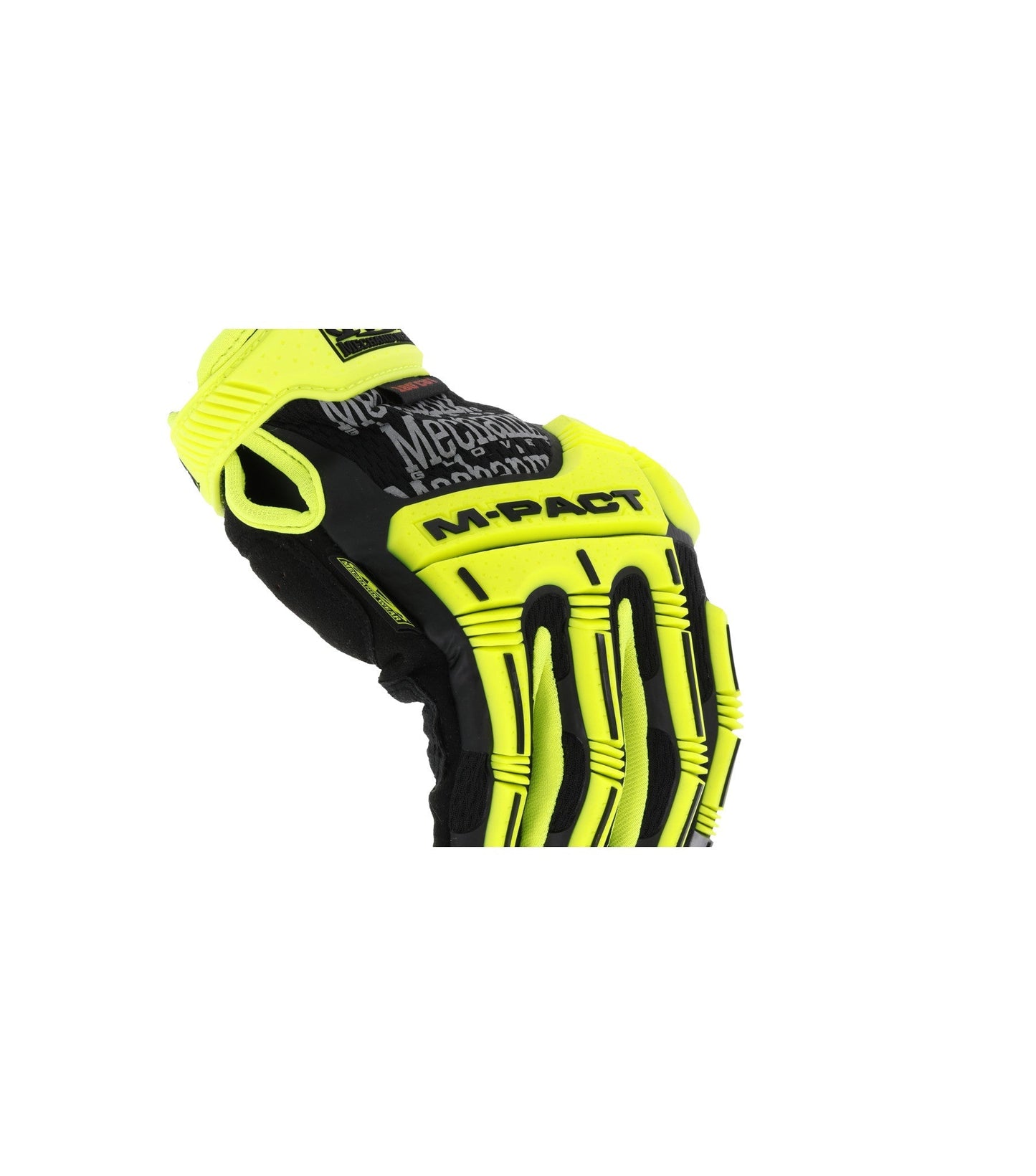 Mechanix Wear M-Pact Hi-Viz E5 Glove Fluorescent Yellow-Safety Gloves-Mechanix Wear-ProtectCoAustralia