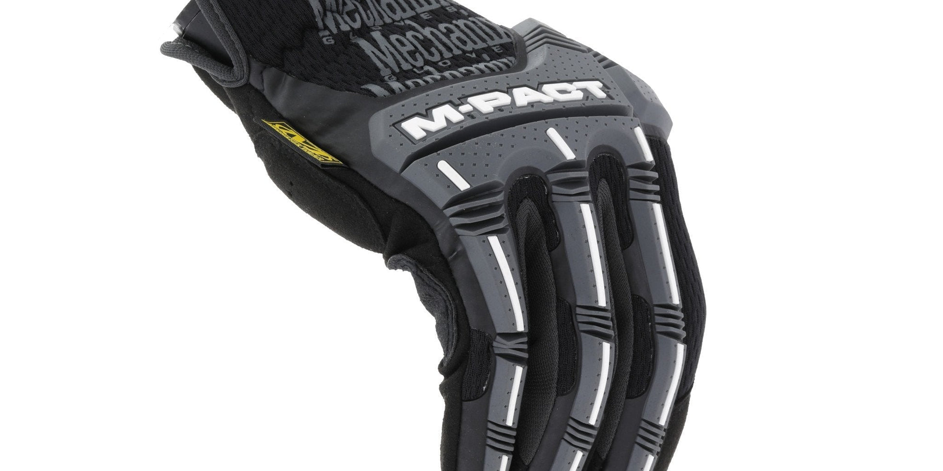 Mechanix Wear M-Pact Open Cuff Impact Resistant Glove Black Grey-Safety Gloves-Mechanix Wear-ProtectCoAustralia