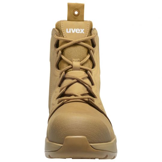 UVEX 3 X-Flow Side-Zip Work Boot Tan-Footwear-Uvex Safety-ProtectCoAustralia