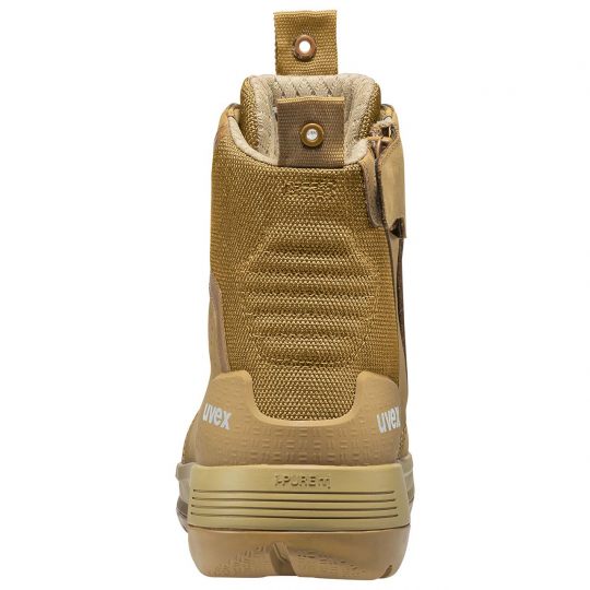 UVEX 3 X-Flow Side-Zip Work Boot Tan-Footwear-Uvex Safety-ProtectCoAustralia