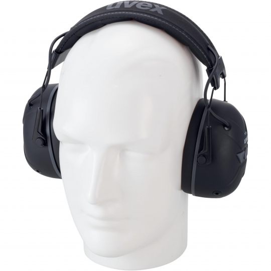 UVEX aXess One Hearing Protection Bluetooth Earmuff Black-Hearing Protection-Uvex Safety-ProtectCoAustralia