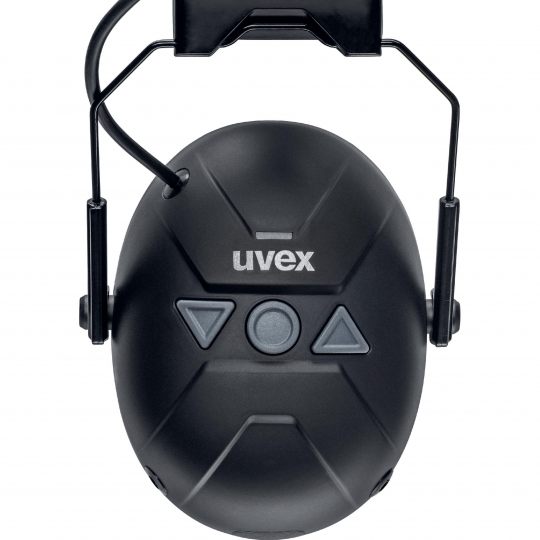 UVEX aXess One Hearing Protection Bluetooth Earmuff Black-Hearing Protection-Uvex Safety-ProtectCoAustralia