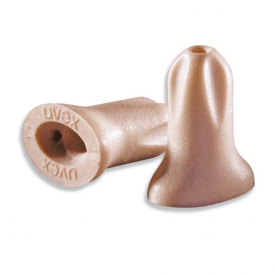 UVEX Hi-Com Disposable Class 2 Foam Plug Uncorded 200 Pairs / Box-Hearing Protection-Uvex Safety-UVEX-HC-UC-F-Fawn-ProtectCoAustralia