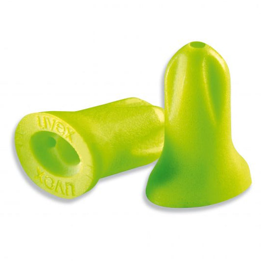 UVEX Hi-Com Disposable Class 2 Foam Plug Uncorded 200 Pairs / Box-Hearing Protection-Uvex Safety-UVEX-HC-UC-Lime-ProtectCoAustralia