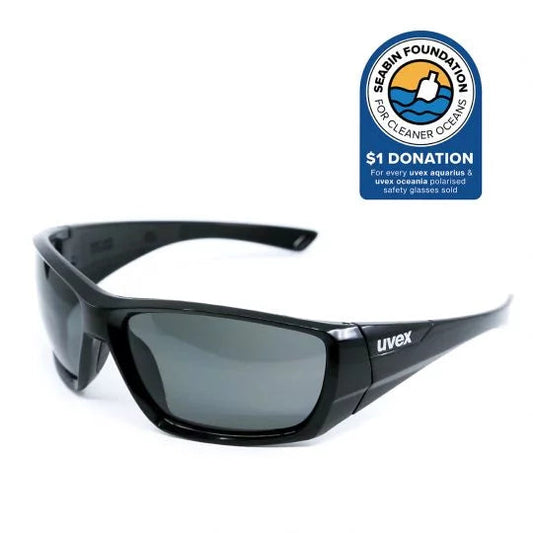 UVEX Oceania Polarised Safety Glasses-Safety Glasses-Uvex Safety-ProtectCoAustralia