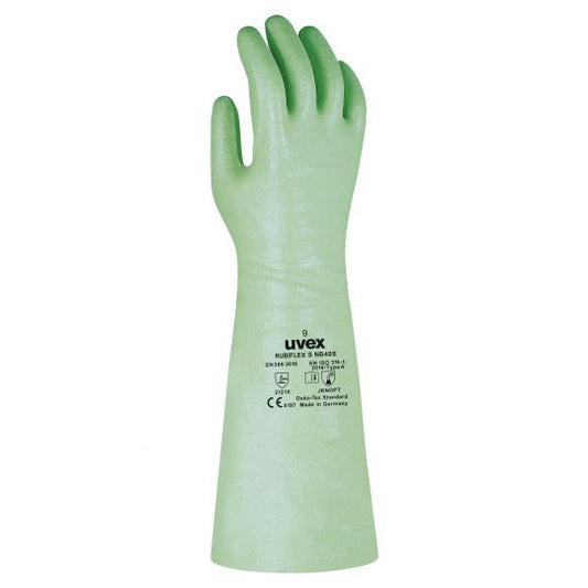 UVEX Rubiflex S NB40S Chemical Protection Glove-Safety Gloves-Uvex Safety-UVEX-NB40SF1-Size 8-ProtectCoAustralia