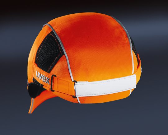 UVEX U-Cap Sport Bump Cap - Long Brim Hi-Viz Orange-Head Protection-Uvex Safety-ProtectCoAustralia