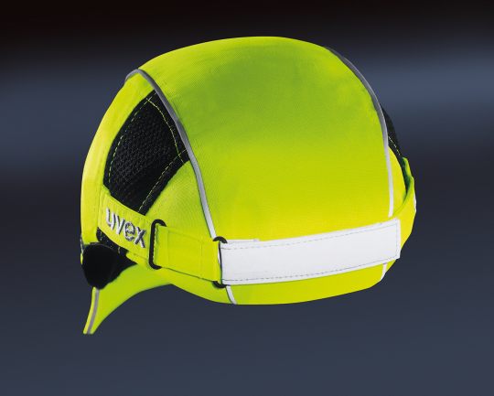 UVEX U-Cap Sport Bump Cap - Long Brim Hi-Viz Yellow-Head Protection-Uvex Safety-ProtectCoAustralia