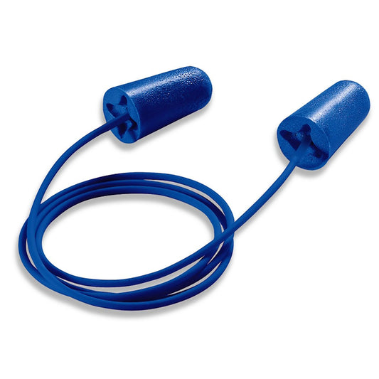 UVEX X-Fit Foam Corded Detectable Disposable Earplugs Blue 100 Pairs / Box-Hearing Protection-Uvex Safety-ProtectCoAustralia