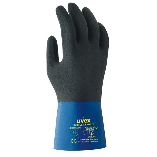 UVEX Rubiflex S XG27B Chemical Protection Glove-Safety Gloves-Uvex Safety-ProtectCoAustralia