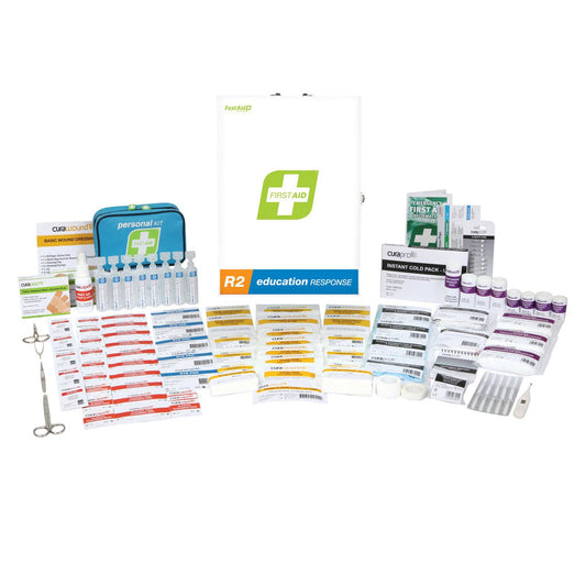 FastAid R2 Education Response First Aid Kit Metal Wall Mount-First Aid Kits-FastAid-FAR2L10-ProtectCoAustralia