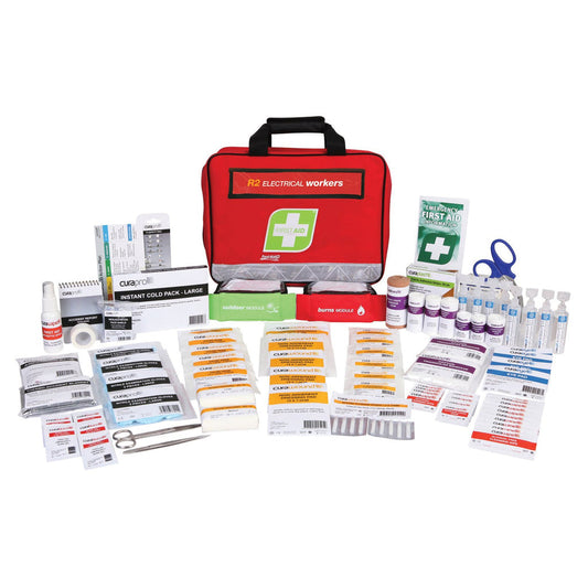 FastAid R2 Electrical Workers First Aid Kit Soft Pack-First Aid Kits-FastAid-FAR2E30-ProtectCoAustralia