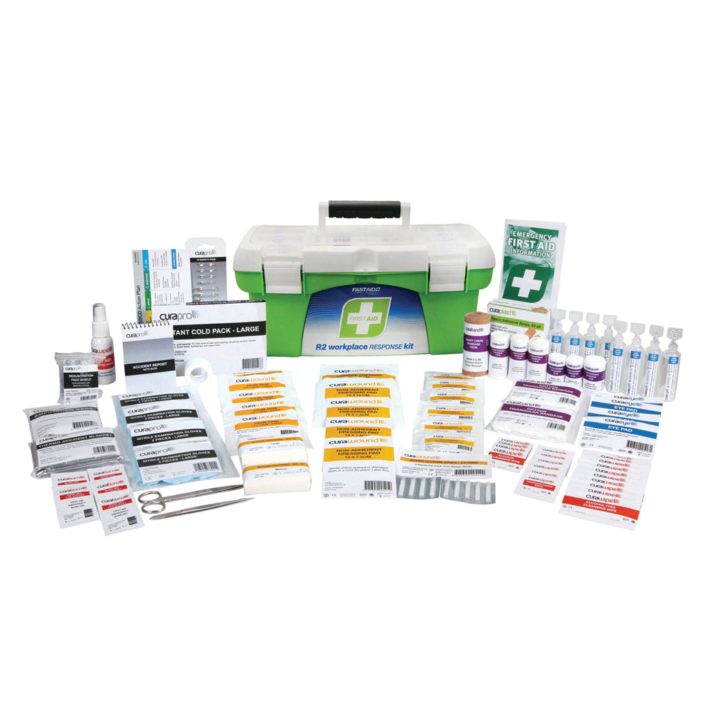 FastAid R2 Workplace Response First Aid Kit Tackle Box-First Aid Kits-FastAid-FAR222-ProtectCoAustralia