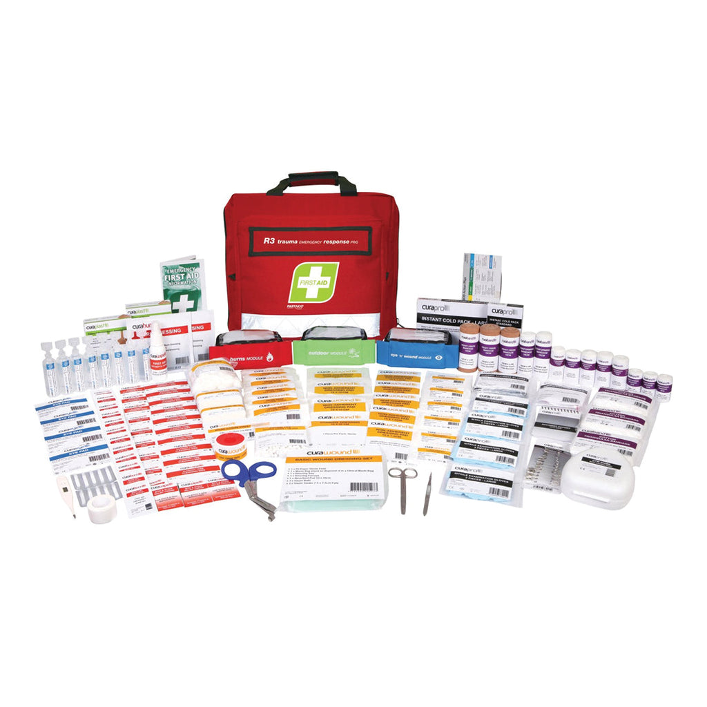 FastAid R3 Trauma Emergency Response Pro First Aid Kit Soft Pack-First Aid Kits-FastAid-FAR3T30-ProtectCoAustralia