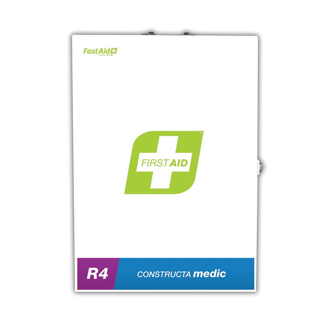 FastAid R4 Constructa Medic First Aid Kit, Metal Wall Mount-First Aid Kits-FastAid-ProtectCoAustralia