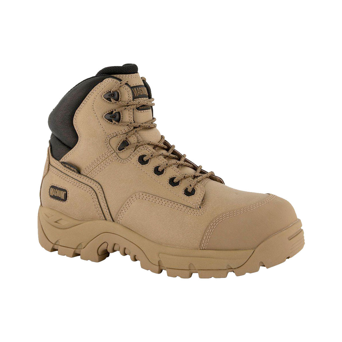 Magnum Precision Max Side-Zip Composite Toe Waterproof iShield Boot Stone-Footwear-Magnum Footwear--ProtectCoAustralia