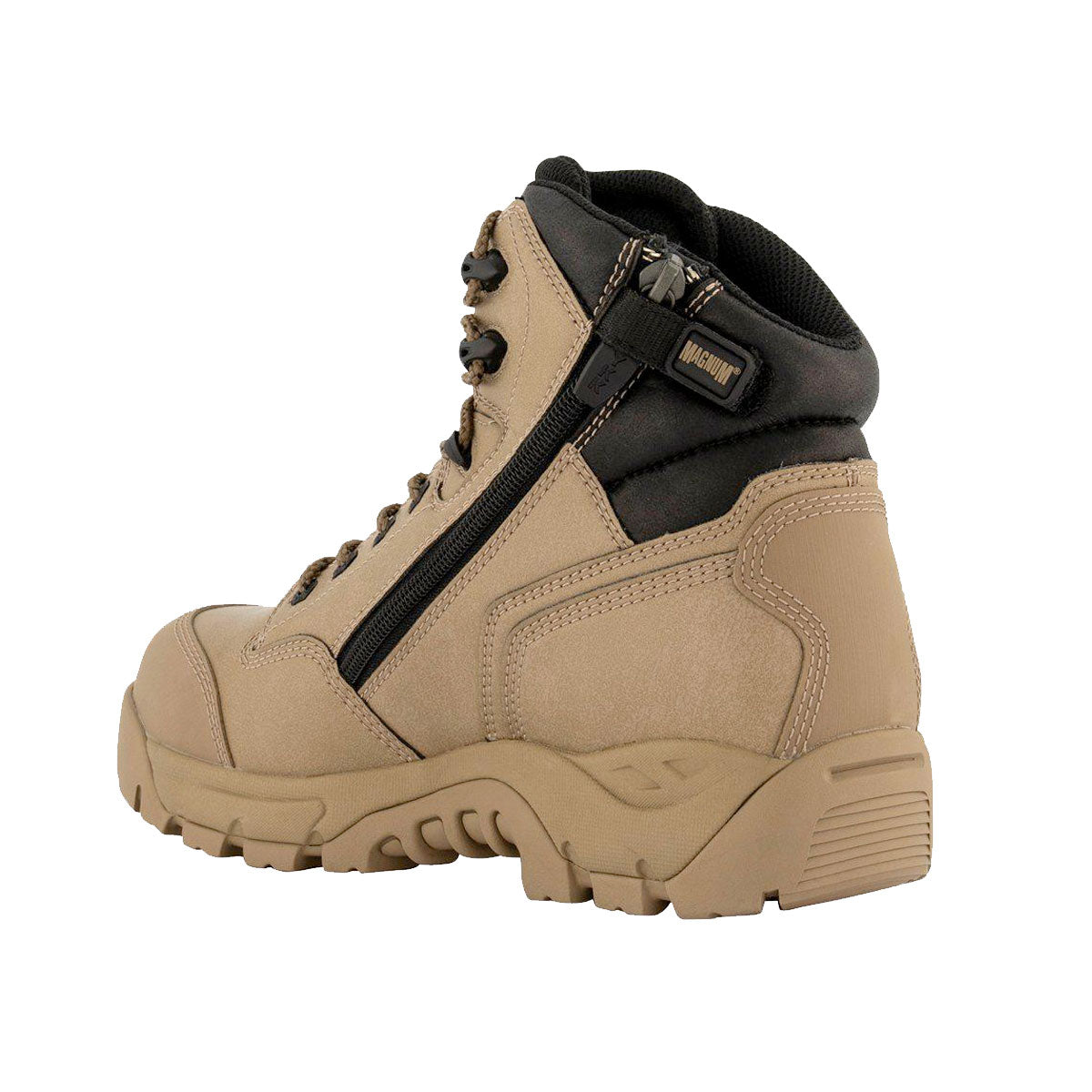 Magnum Precision Max Side-Zip Composite Toe Waterproof iShield Boot Stone-Footwear-Magnum Footwear--ProtectCoAustralia