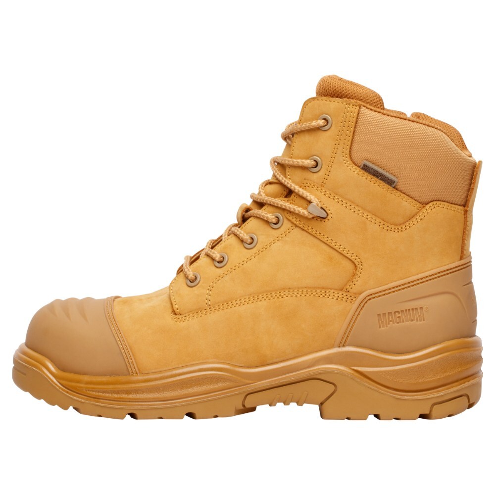 Magnum Storm Master Composite Toe Side Zip Waterproof Boot Wheat-Footwear-Magnum Footwear--ProtectCoAustralia