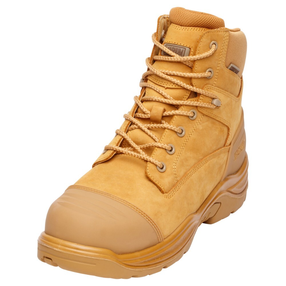 Magnum Storm Master Composite Toe Side Zip Waterproof Boot Wheat-Footwear-Magnum Footwear--ProtectCoAustralia