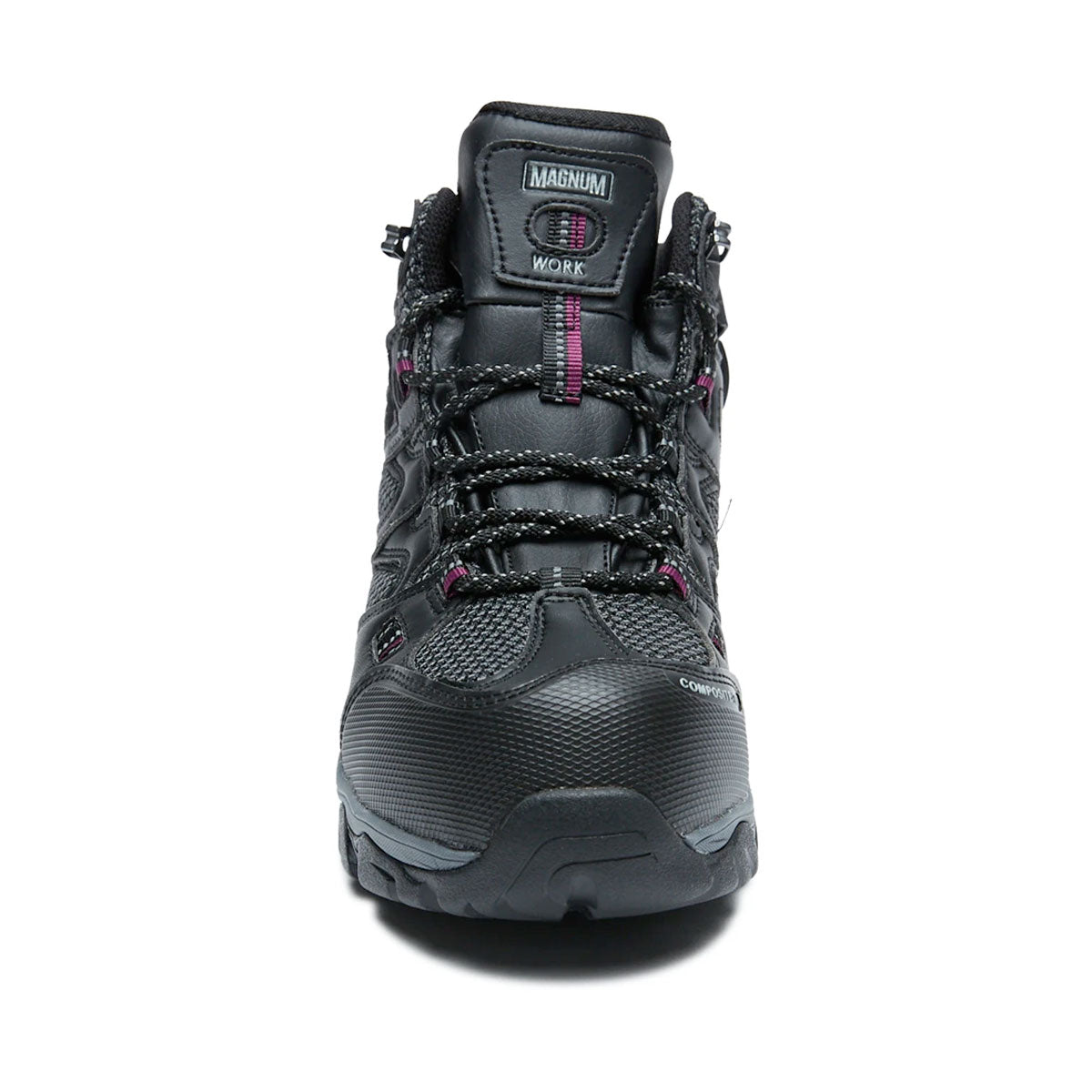 Magnum XT Boron Mid CT SZ WP Womens Boots Black Purple-Footwear-Magnum Footwear--ProtectCoAustralia