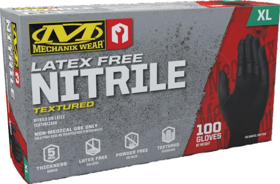 Mechanix Wear 5 mil Nitrile Disposable Gloves 100 Pack Black-Safety Gloves-Mechanix Wear--ProtectCoAustralia