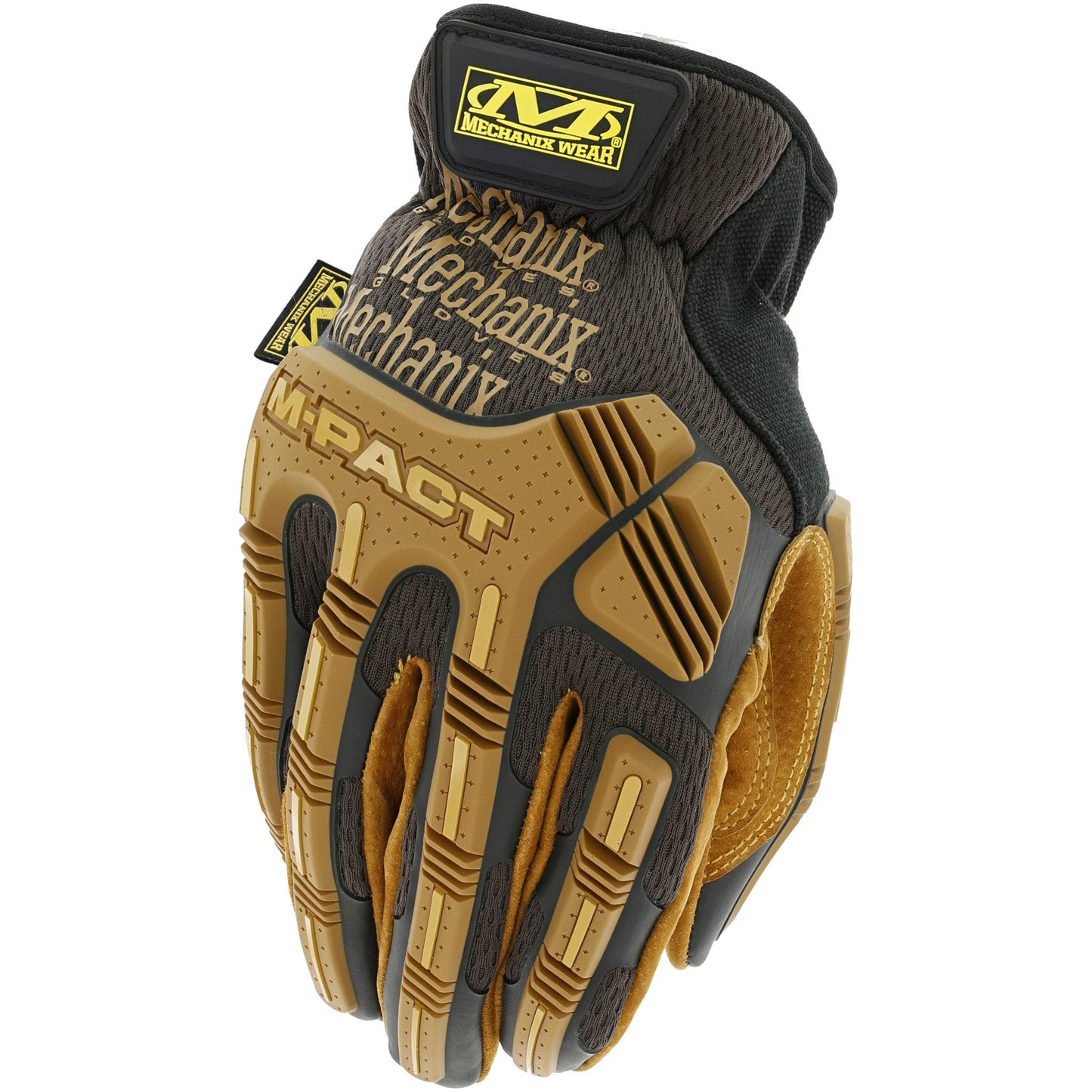 Mechanix Wear Durahide M-Pact Open Cuff Leather Glove-Safety Gloves-Mechanix Wear-MECHANIX-LMPC-75-008-Small-ProtectCoAustralia