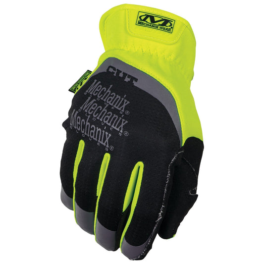 Mechanix Wear FastFit E5 Cut-Resistant Gloves Hi-Viz Yellow-Safety Gloves-Mechanix Wear-ProtectCoAustralia