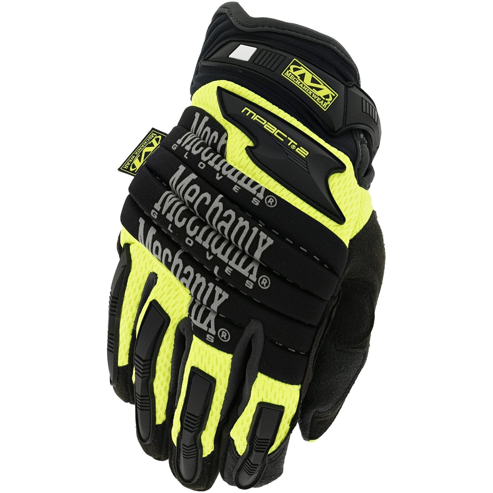 Mechanix Wear M-Pact 2 Hi-Viz Glove Flourescent Yellow-Safety Gloves-Mechanix Wear-ProtectCoAustralia