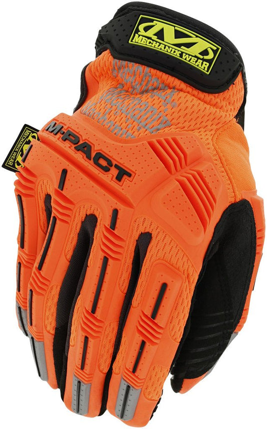 Mechanix Wear M-Pact Hi-Viz Glove Orange-Safety Gloves-Mechanix Wear-ProtectCoAustralia