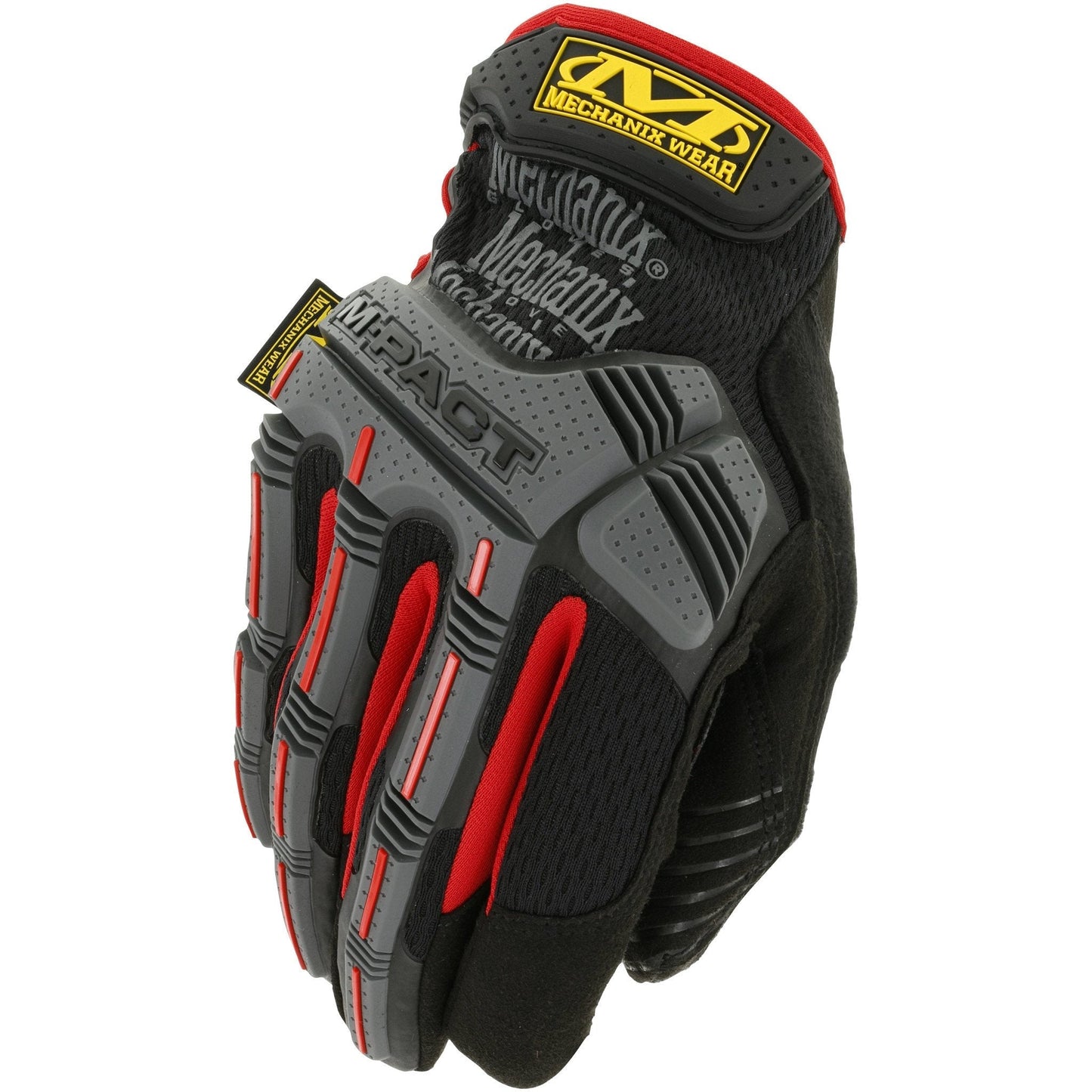 Mechanix Wear M-Pact Impact Resistant Glove Black Red-Safety Gloves-Mechanix Wear-MECHANIX-MPT-52-008-Small-ProtectCoAustralia