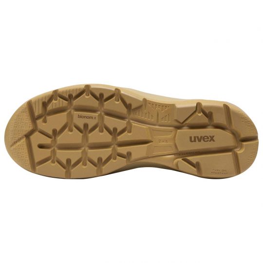 UVEX 2 X-Flow Side-Zip Work Boot Tan-Footwear-Uvex Safety--ProtectCoAustralia