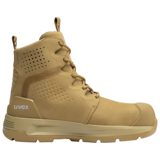 UVEX 3 X-Flow Tan Work Boot Wheat-Footwear-Uvex Safety-UVEX-6541839-US 7-ProtectCoAustralia