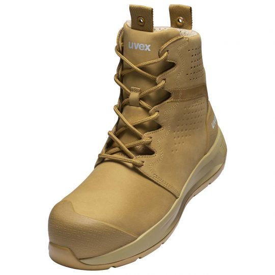 UVEX 3 X-Flow Tan Work Boot Wheat-Footwear-Uvex Safety--ProtectCoAustralia