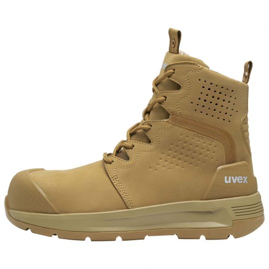 UVEX 3 X-Flow Tan Work Boot Wheat-Footwear-Uvex Safety--ProtectCoAustralia