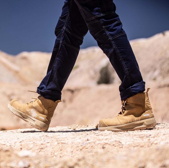 UVEX 3 X-Flow Tan Work Boot Wheat-Footwear-Uvex Safety--ProtectCoAustralia