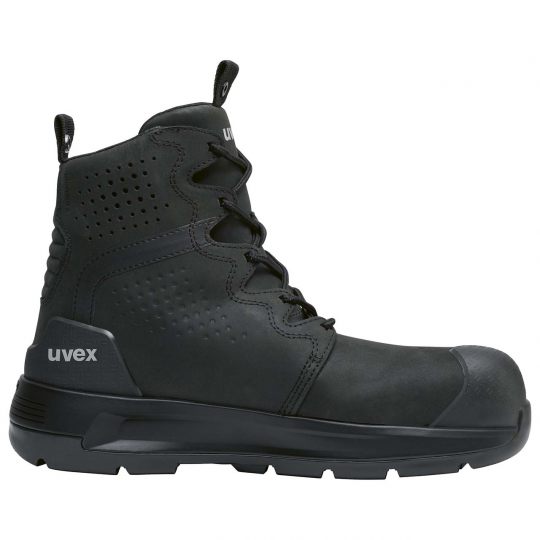 UVEX 3 X-Flow Work Boot Black-Footwear-Uvex Safety-UVEX-6540837-US 5-ProtectCoAustralia