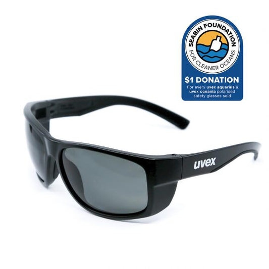 UVEX Aquarius Polarised Safety Glasses-Safety Glasses-Uvex Safety-UVEX-9101-083-ProtectCoAustralia