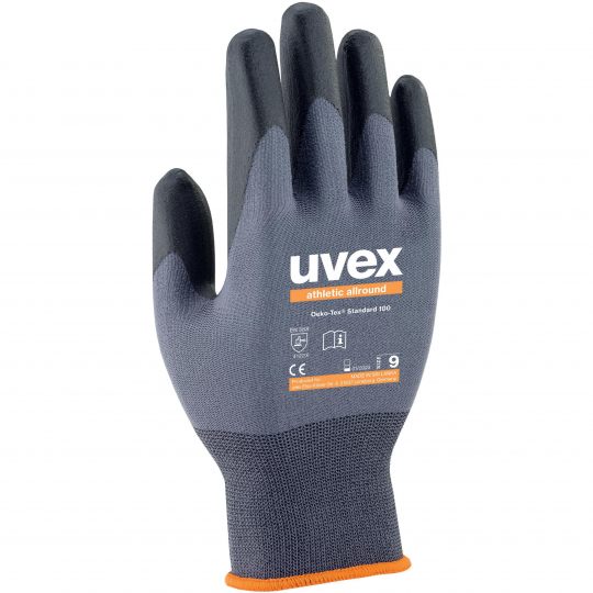 UVEX Athletic All-round Assembly Glove-Safety Gloves-Uvex Safety-UVEX-6002806-Size 6-ProtectCoAustralia