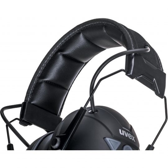 UVEX aXess One Hearing Protection Bluetooth Earmuff Black-Hearing Protection-Uvex Safety-UVEX-2640001-ProtectCoAustralia