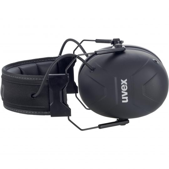 UVEX aXess One Hearing Protection Bluetooth Earmuff Black-Hearing Protection-Uvex Safety-UVEX-2640001-ProtectCoAustralia