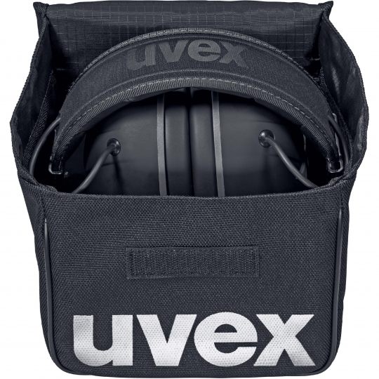 UVEX aXess One Hearing Protection Bluetooth Earmuff Black-Hearing Protection-Uvex Safety-UVEX-2640001-ProtectCoAustralia