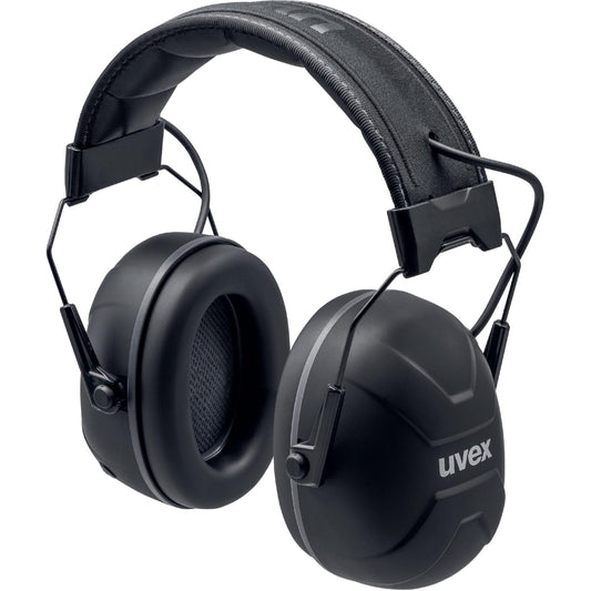 UVEX aXess One Hearing Protection Bluetooth Earmuff Black-Hearing Protection-Uvex Safety-UVEX-2640001-ProtectCoAustralia