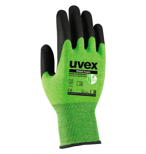 UVEX D500 Foam Cut Protection Glove-Safety Gloves-Uvex Safety-UVEX-6060406-Size 6-ProtectCoAustralia