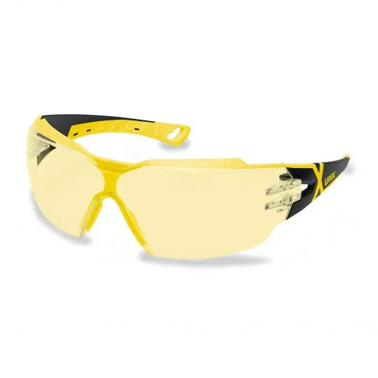 UVEX Pheos Cx2 Glasses-Safety Glasses-Uvex Safety-9198-201-Black/Yellow-Amber-ProtectCoAustralia